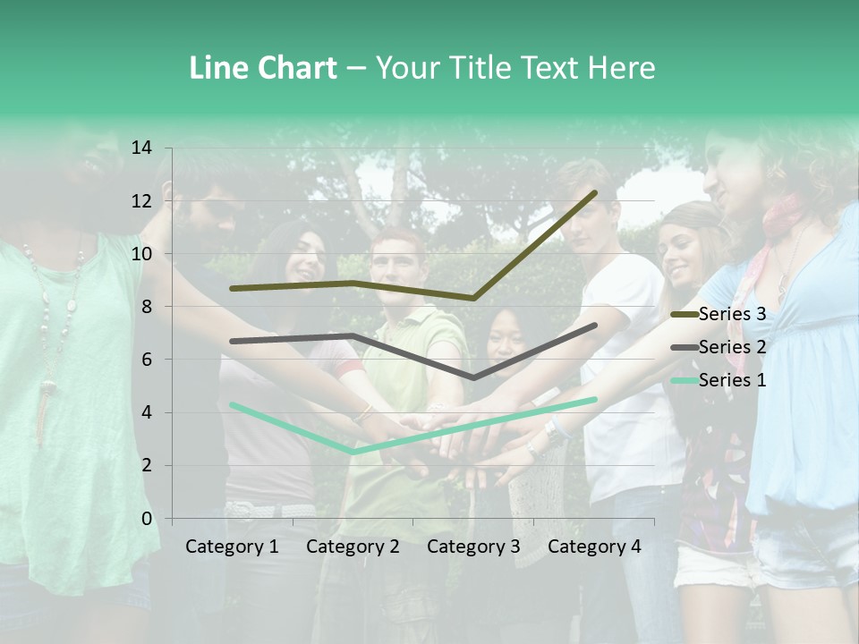 A Group Of People Holding Hands In A Circle PowerPoint Template