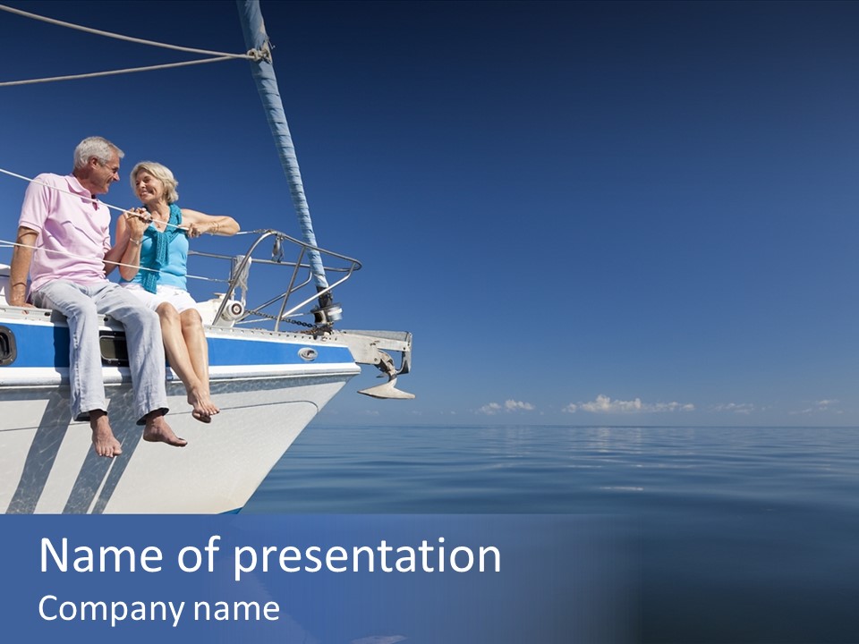 Caribbean Dating Boat PowerPoint Template