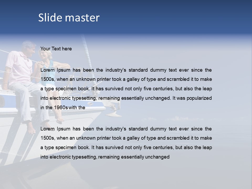 Caribbean Dating Boat PowerPoint Template