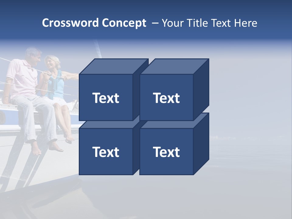 Caribbean Dating Boat PowerPoint Template