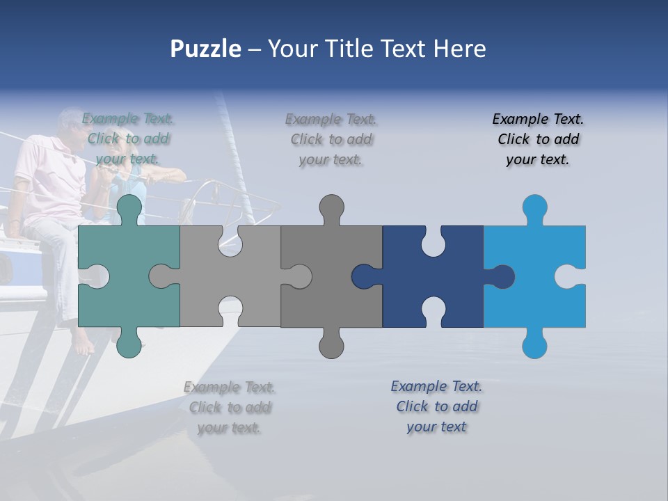 Caribbean Dating Boat PowerPoint Template