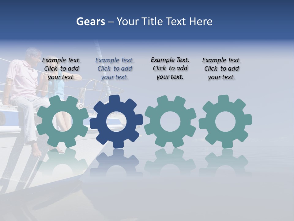 Caribbean Dating Boat PowerPoint Template