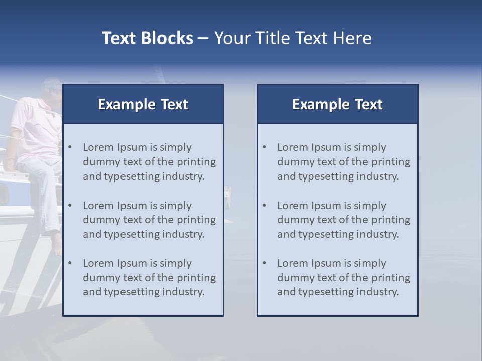 Caribbean Dating Boat PowerPoint Template
