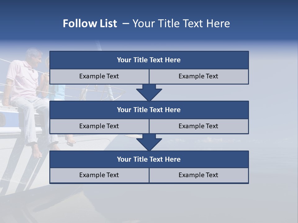 Caribbean Dating Boat PowerPoint Template