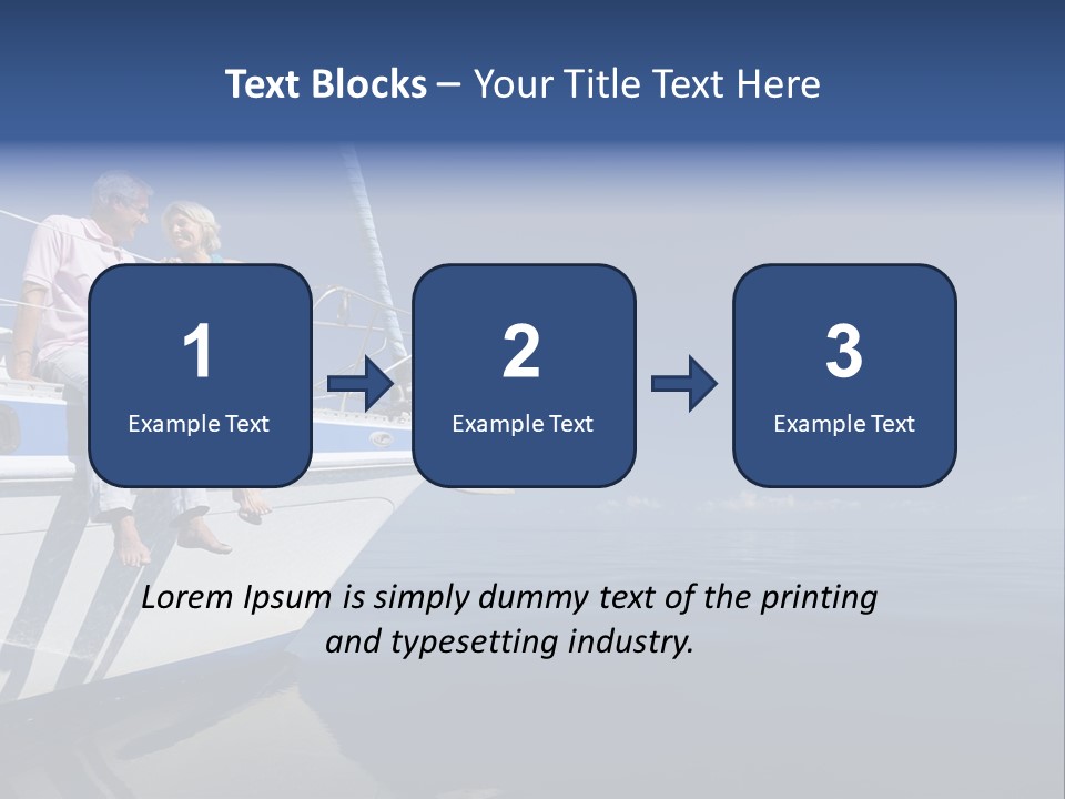 Caribbean Dating Boat PowerPoint Template