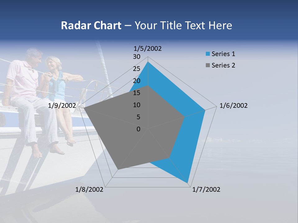 Caribbean Dating Boat PowerPoint Template