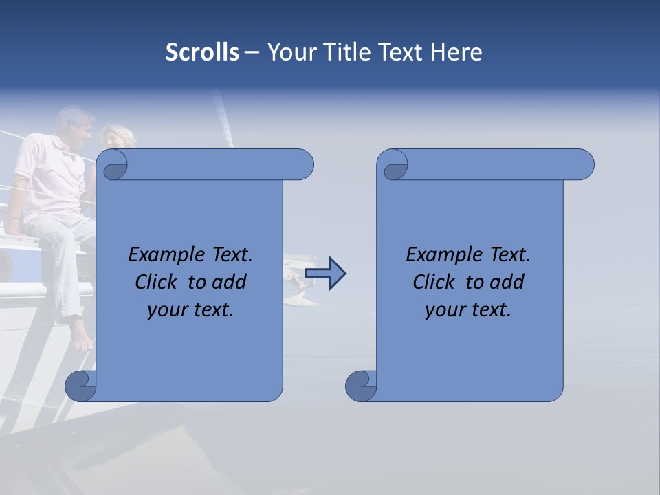 Caribbean Dating Boat PowerPoint Template