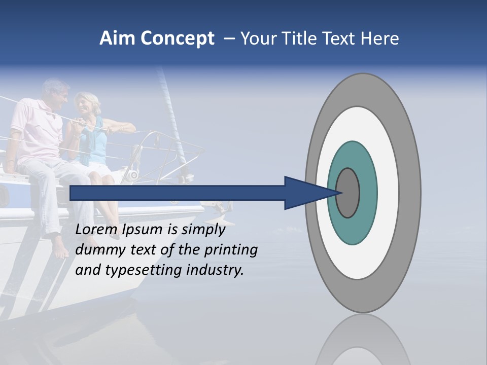 Caribbean Dating Boat PowerPoint Template