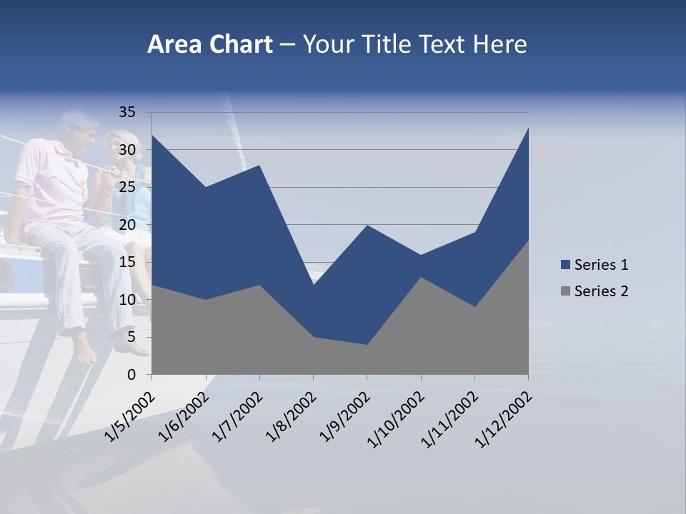 Caribbean Dating Boat PowerPoint Template