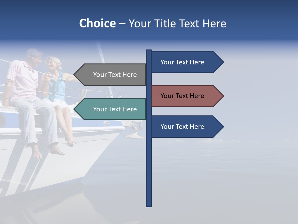 Caribbean Dating Boat PowerPoint Template