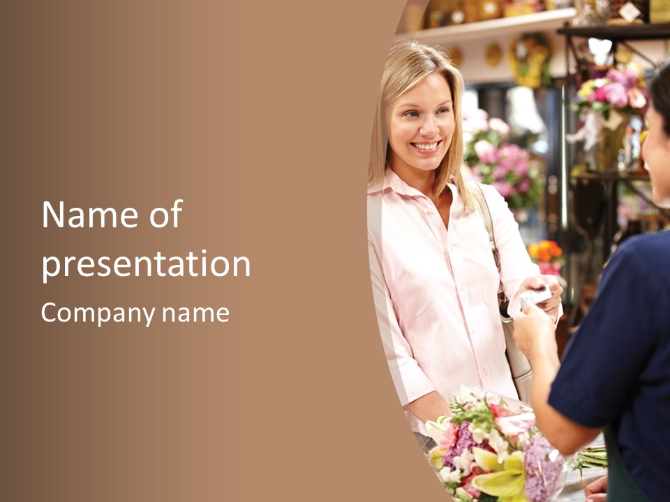 Retail Inside Credit PowerPoint Template