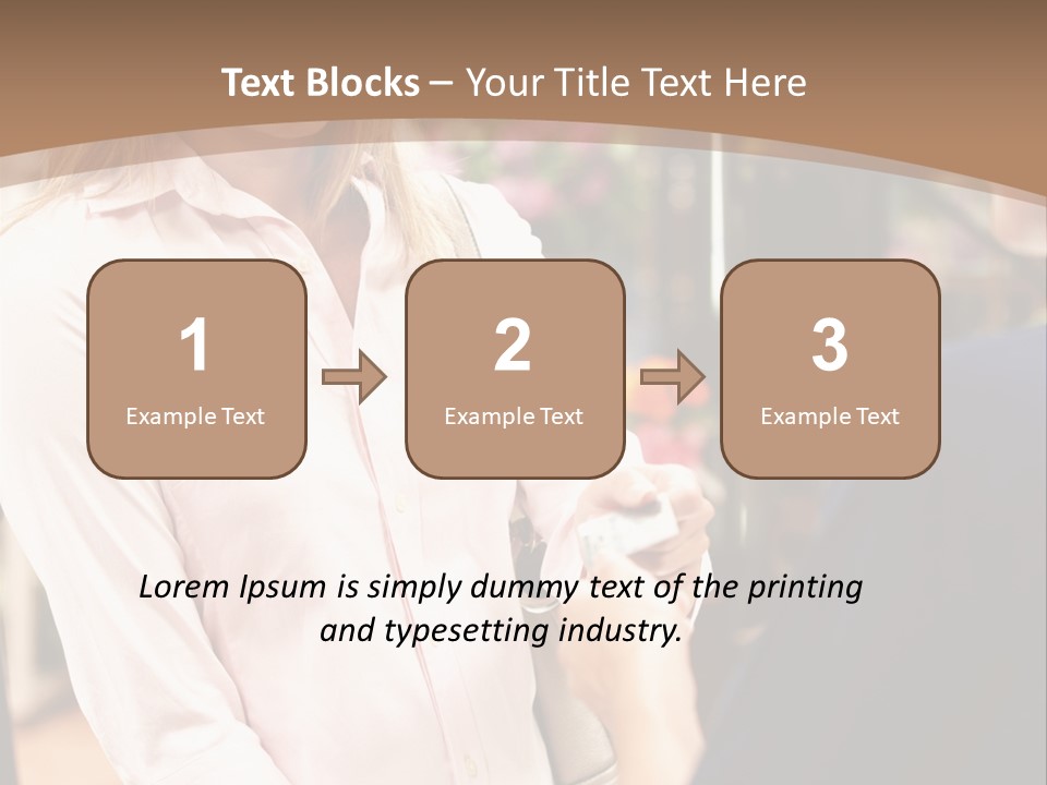 Retail Inside Credit PowerPoint Template