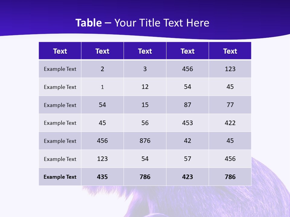 Isolated Eat Wildlife PowerPoint Template