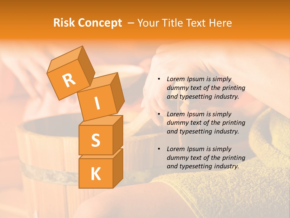 A Woman Is Sitting In A Sauna With A Banana In Her Hand PowerPoint Template