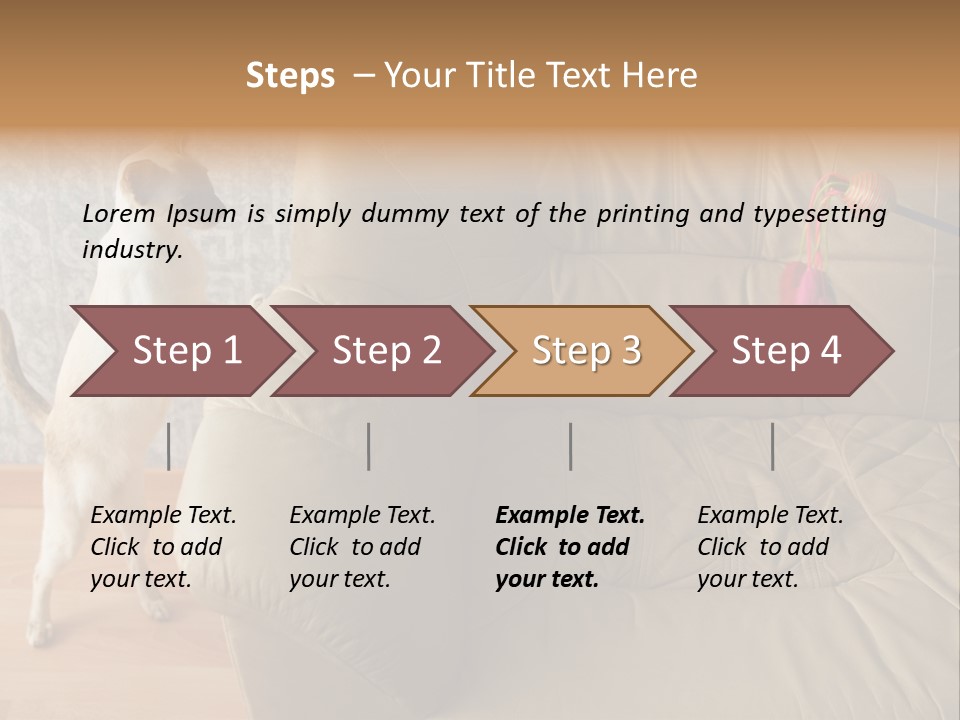 A Cat Standing On Its Hind Legs In Front Of A Couch PowerPoint Template