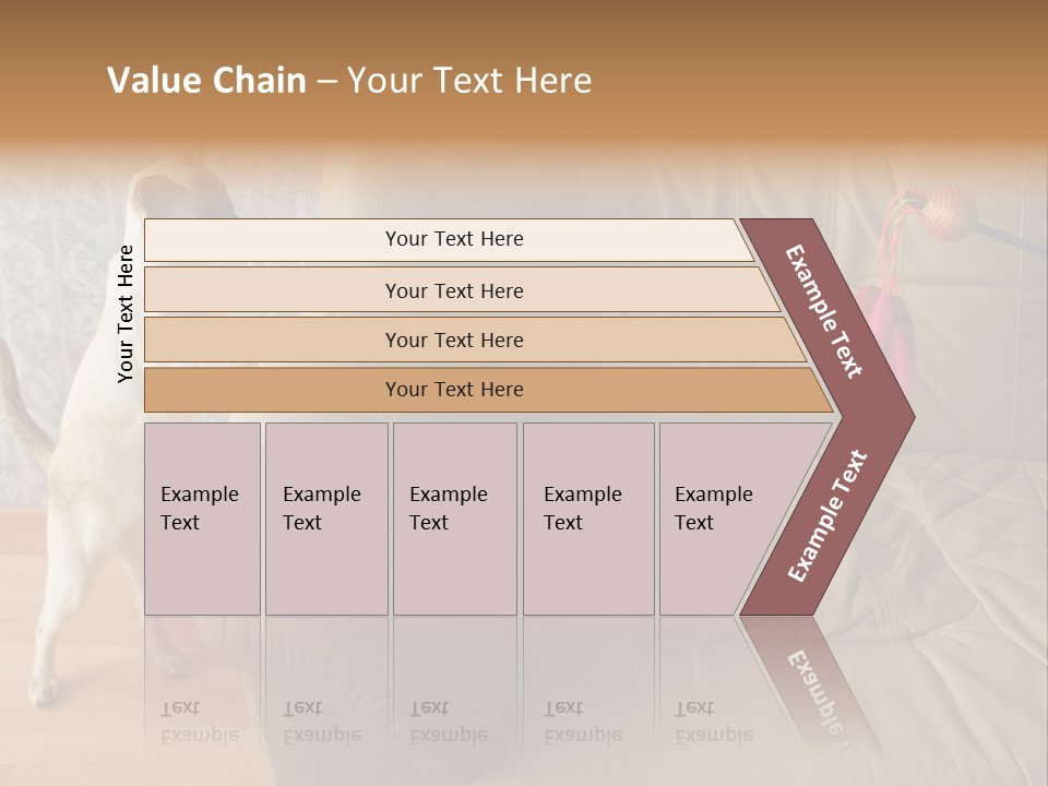 A Cat Standing On Its Hind Legs In Front Of A Couch PowerPoint Template