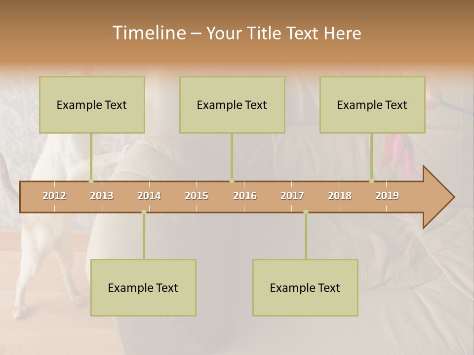 A Cat Standing On Its Hind Legs In Front Of A Couch PowerPoint Template