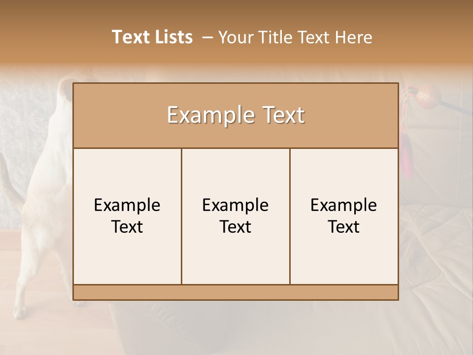 A Cat Standing On Its Hind Legs In Front Of A Couch PowerPoint Template