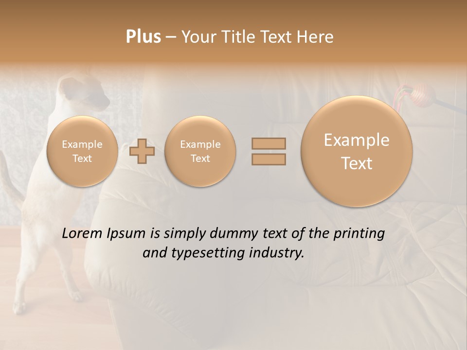 A Cat Standing On Its Hind Legs In Front Of A Couch PowerPoint Template