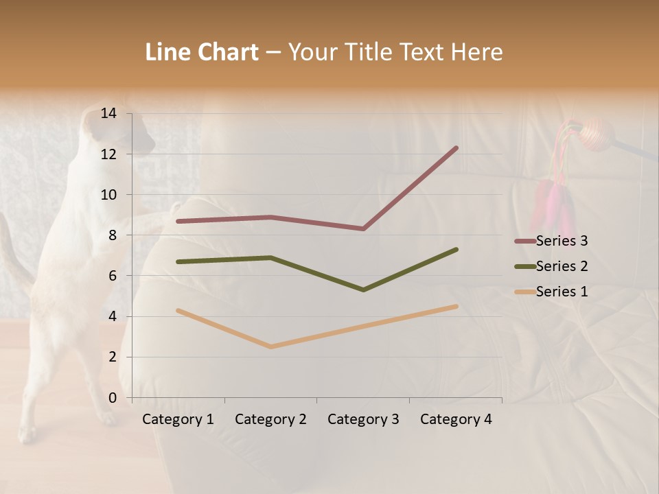 A Cat Standing On Its Hind Legs In Front Of A Couch PowerPoint Template