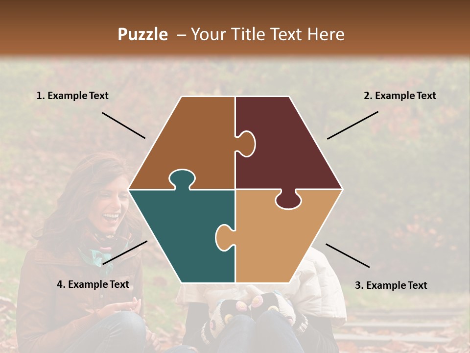 Two Women Sitting On The Ground Talking To Each Other PowerPoint Template