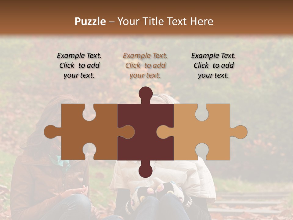 Two Women Sitting On The Ground Talking To Each Other PowerPoint Template