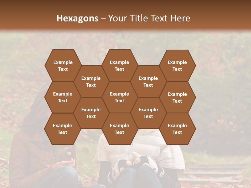 Two Women Sitting On The Ground Talking To Each Other PowerPoint Template