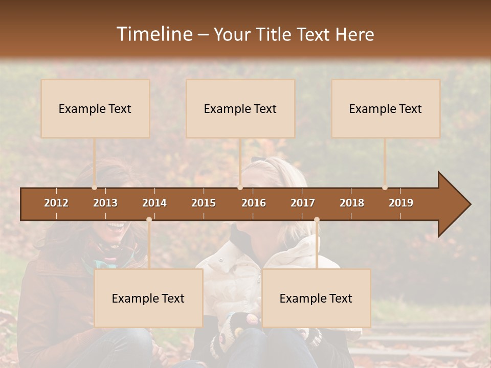 Two Women Sitting On The Ground Talking To Each Other PowerPoint Template