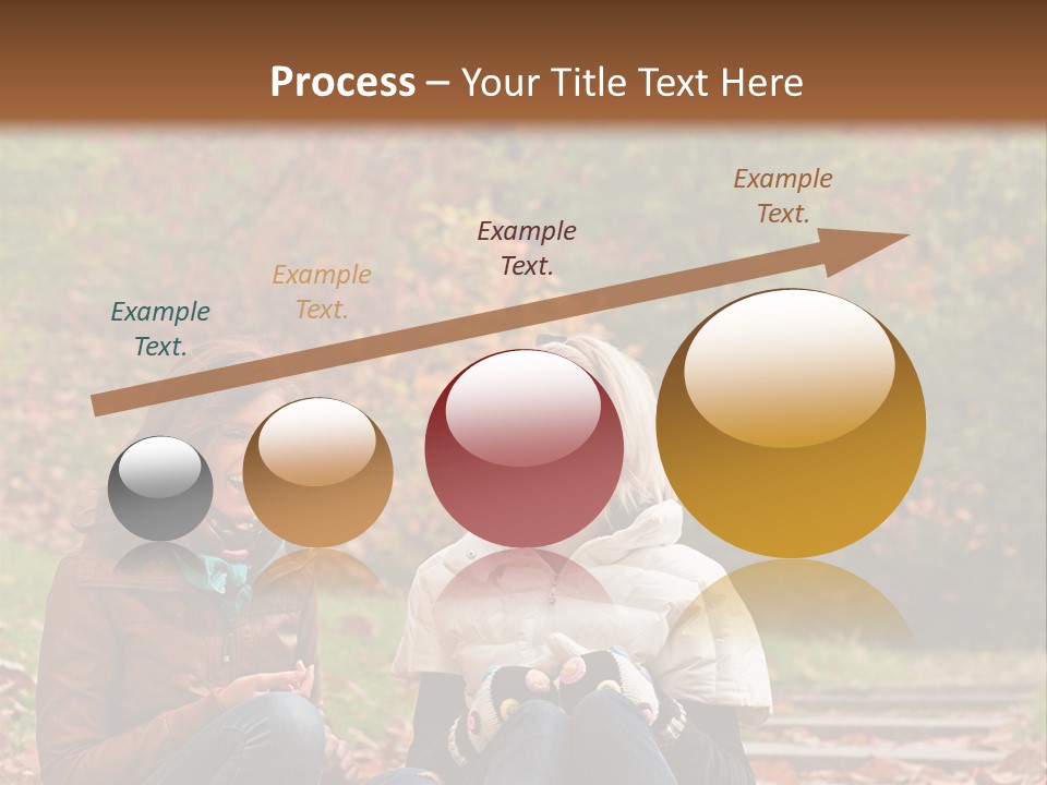 Two Women Sitting On The Ground Talking To Each Other PowerPoint Template