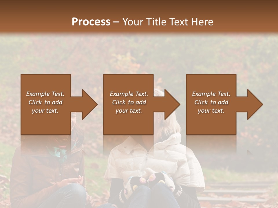 Two Women Sitting On The Ground Talking To Each Other PowerPoint Template