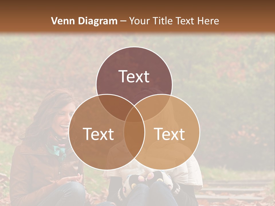 Two Women Sitting On The Ground Talking To Each Other PowerPoint Template