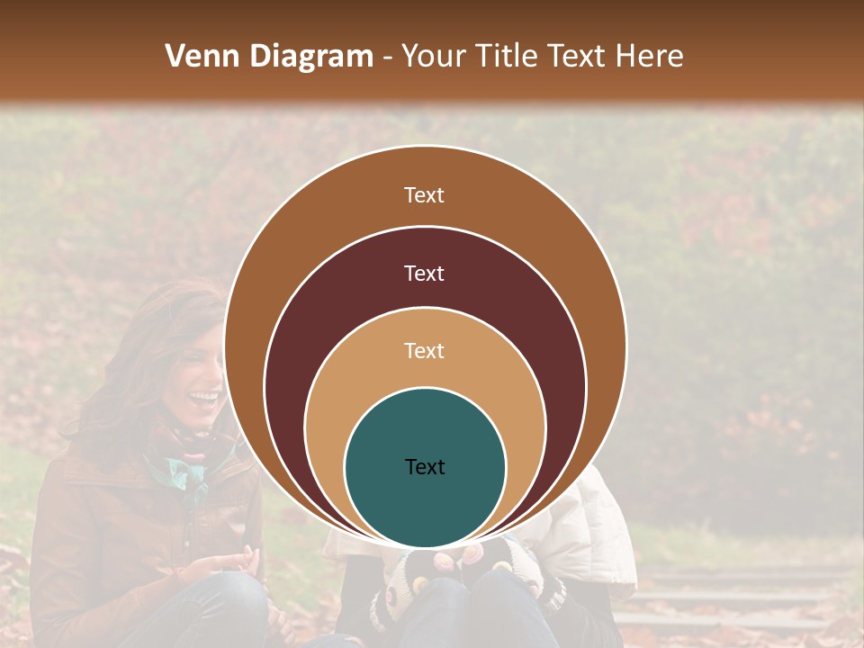Two Women Sitting On The Ground Talking To Each Other PowerPoint Template