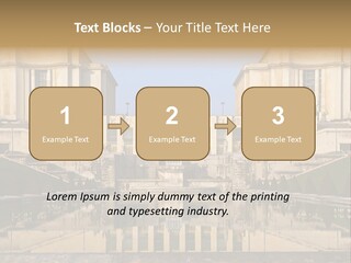 Trail Threedimensional Shape Lanes PowerPoint Template