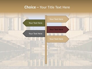 Trail Threedimensional Shape Lanes PowerPoint Template