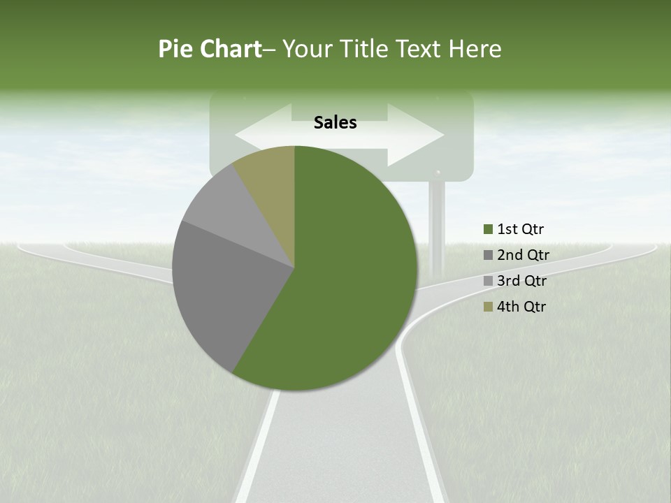 Trail Threedimensional Shape Lanes PowerPoint Template