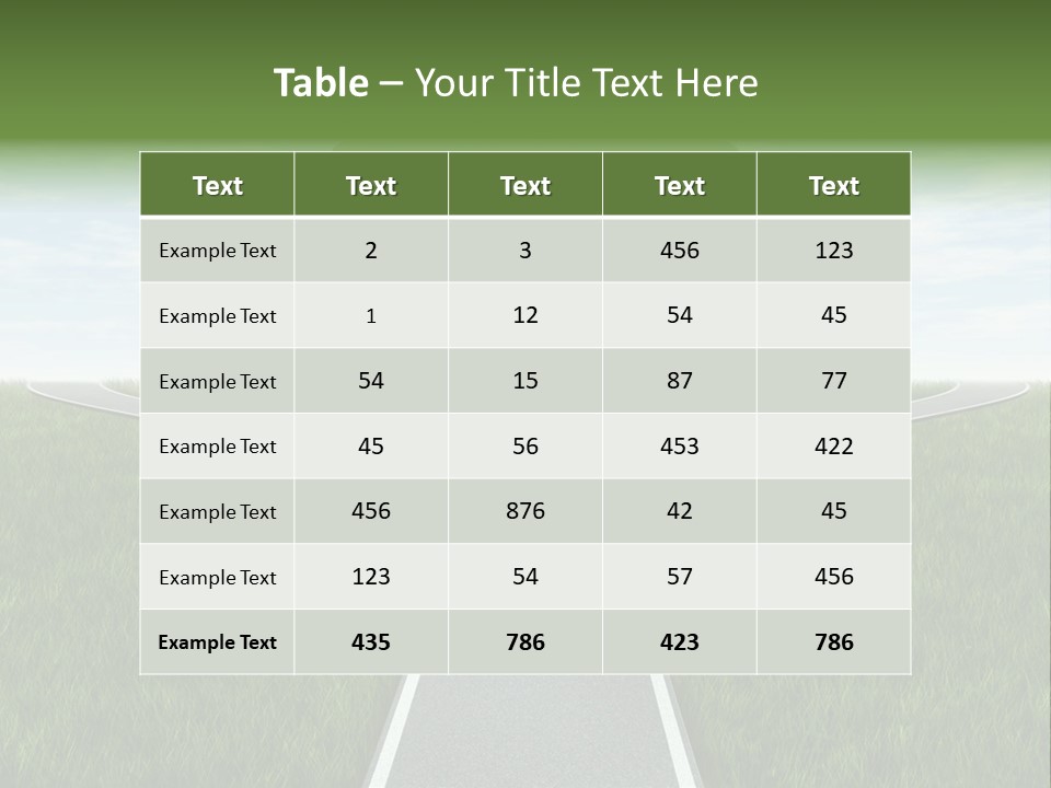 Trail Threedimensional Shape Lanes PowerPoint Template