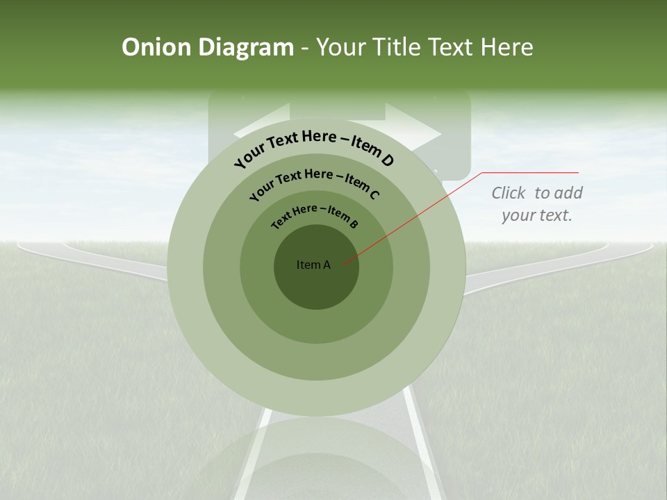 Trail Threedimensional Shape Lanes PowerPoint Template
