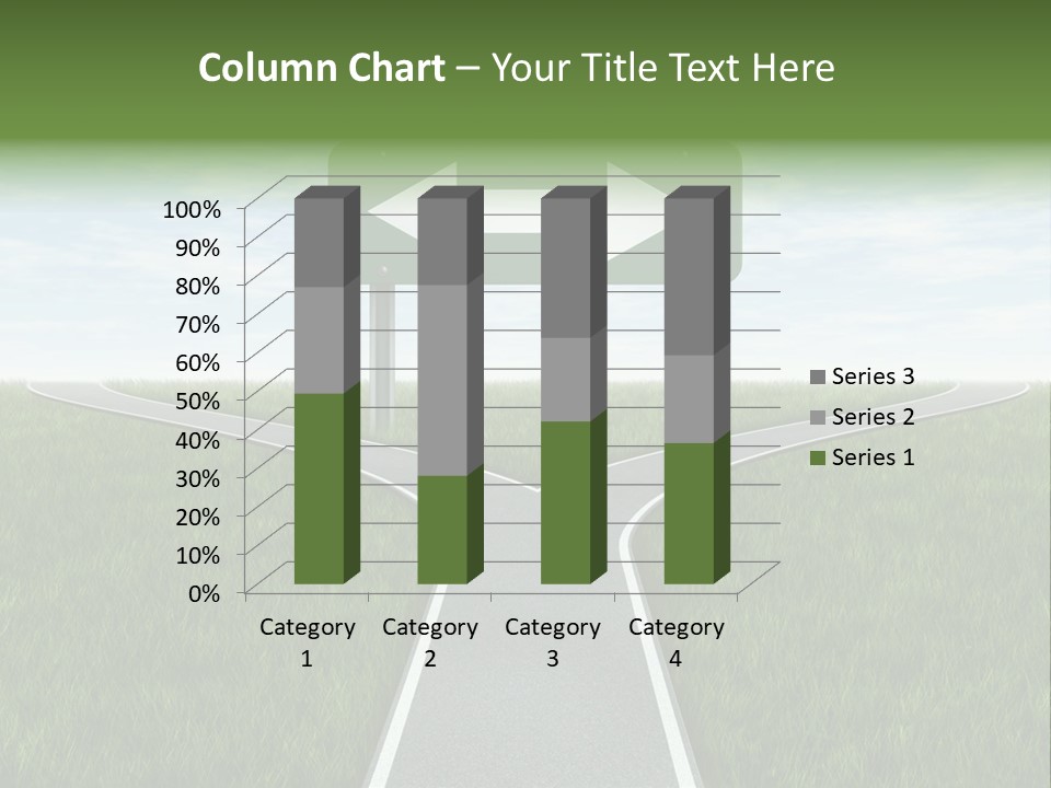 Trail Threedimensional Shape Lanes PowerPoint Template