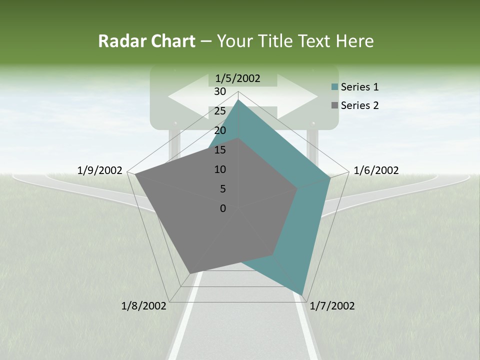 Trail Threedimensional Shape Lanes PowerPoint Template