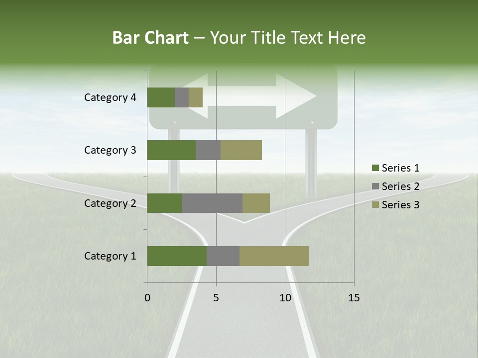 Trail Threedimensional Shape Lanes PowerPoint Template