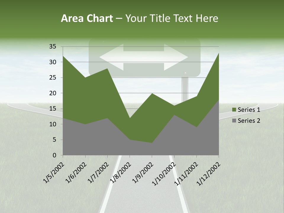 Trail Threedimensional Shape Lanes PowerPoint Template