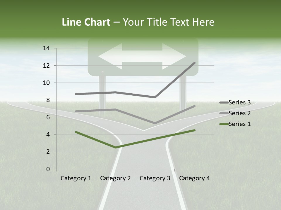 Trail Threedimensional Shape Lanes PowerPoint Template