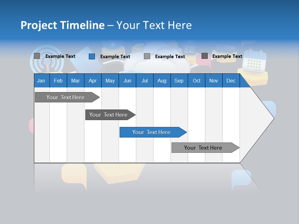 Connection Design Element Speech Bubble PowerPoint Template