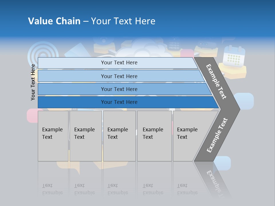 Connection Design Element Speech Bubble PowerPoint Template
