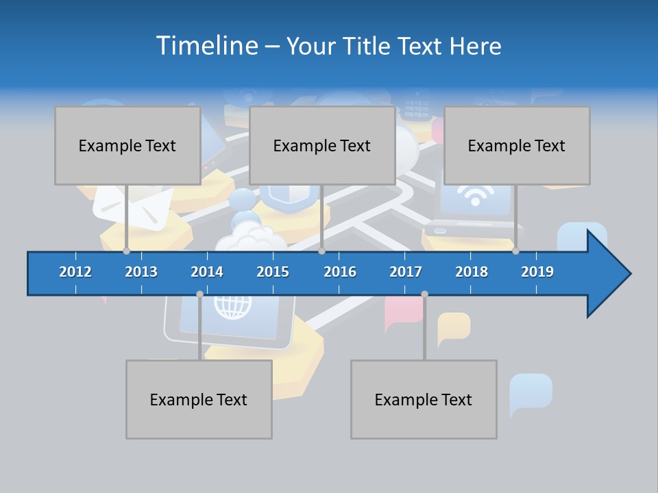 Connection Design Element Speech Bubble PowerPoint Template