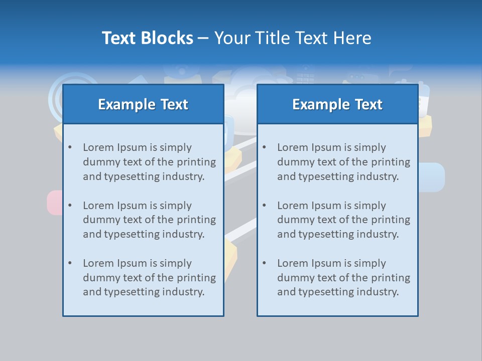 Connection Design Element Speech Bubble PowerPoint Template