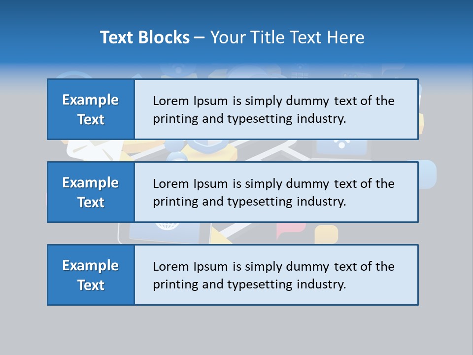 Connection Design Element Speech Bubble PowerPoint Template