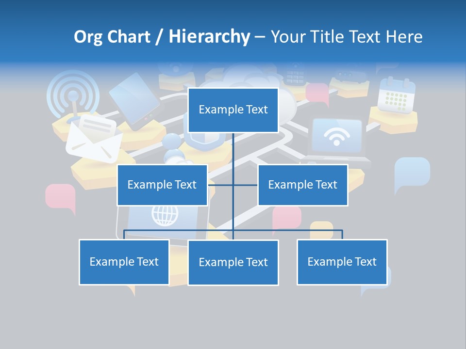 Connection Design Element Speech Bubble PowerPoint Template