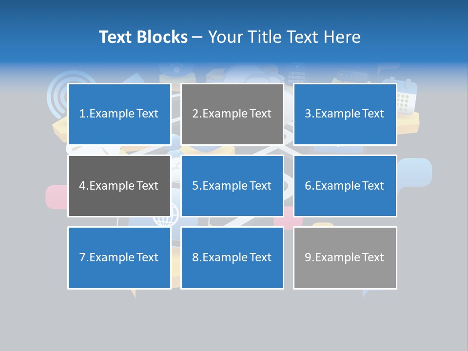 Connection Design Element Speech Bubble PowerPoint Template