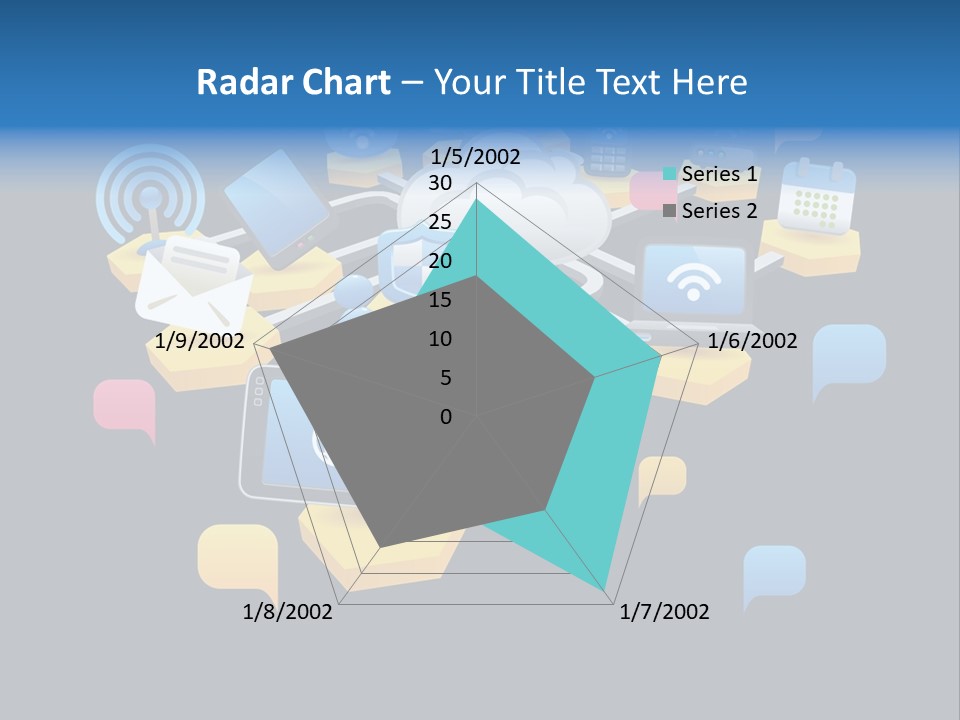 Connection Design Element Speech Bubble PowerPoint Template
